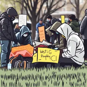 Ação de acolhimento da população em situação de rua