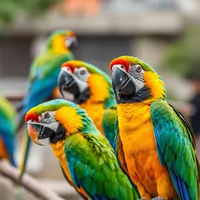 araras em Brasília